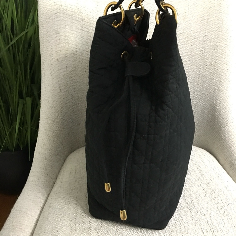 Christian Dior Lady Dior Canage Handbag black canvas - Picture 8 of 16